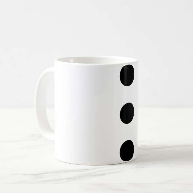 3-Hole Punch Version of Jim Coffee Mug (Front Left)