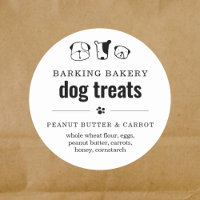 3" Homemade Dog Bakery Business Treat Label