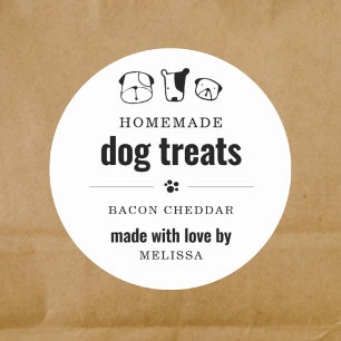 3" Homemade Dog Treat Gift or Favour Label