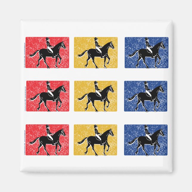 3-Horse-Riders Magnet (Front)