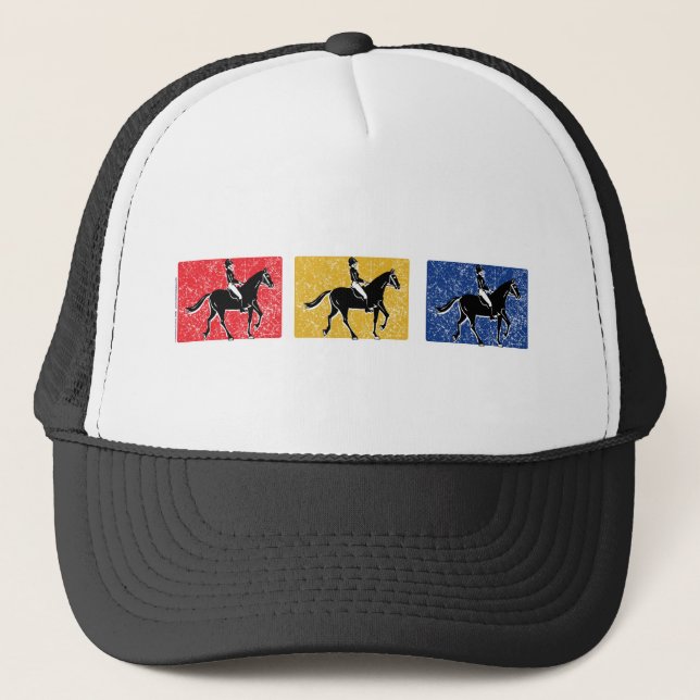 3-Horse-Riders Trucker Hat (Front)