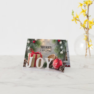 3 Image JOY Holiday Card