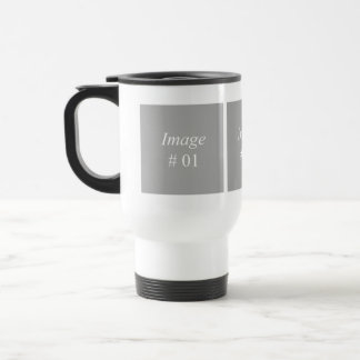 3 image photo collection template travel mug