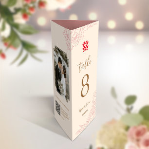 3 in 1 Table number, Menu & Picture Card