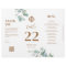 3 in 1 Table number, Menu & thank you card