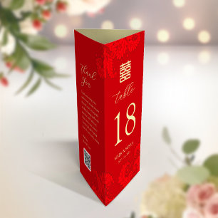 3 in 1 Table number, Menu & thank you card