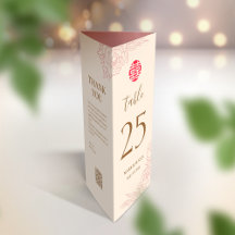 3 in 1 Table number, Menu & thank you card