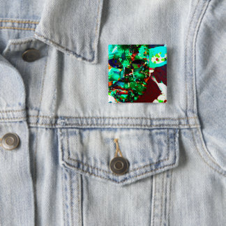 3 inch Pin with unique image of my own abstract ar