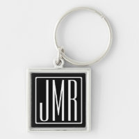 3 Initials Monogram | Black & White (or diy colour