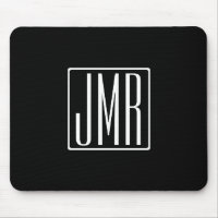 3 Initials Monogram | Black & White (or diy colour
