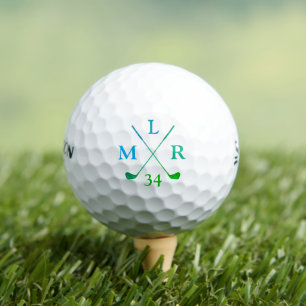 3 Initials Personalised Cool Monogram Golf Balls