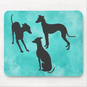 3 Italian Greyhounds Mouse Mat
