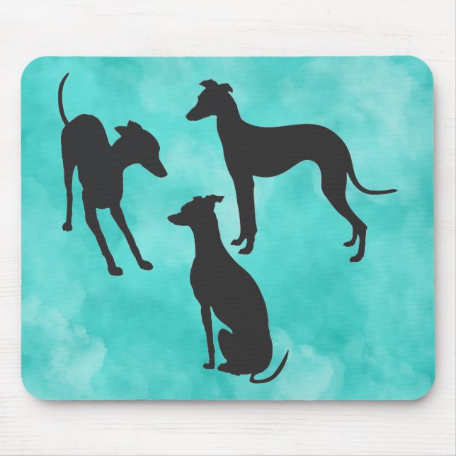 3 Italian Greyhounds Mouse Mat (Front)