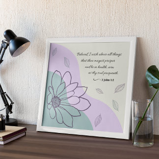 3 John 1:2 KJV Prosperity Poster 