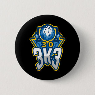 3 K 3 Point Basketball Record 3000 Three Pointers 6 Cm Round Badge