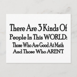 3 Kinds Of People Postcard