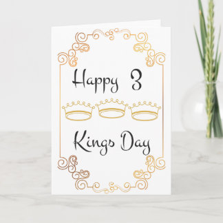 3 kings day card