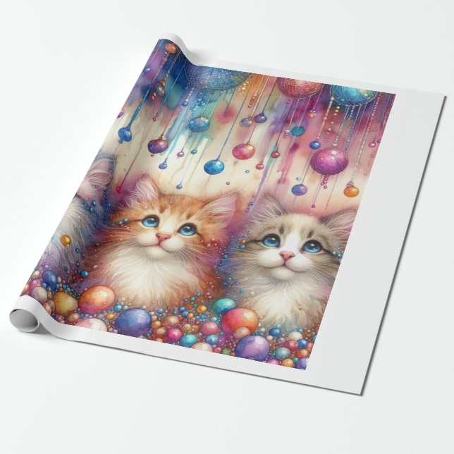 3 Kittens Wrapping Paper (Unrolled)