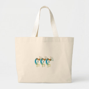 3 kokopelli #34 large tote bag