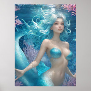 *~* 3-L_AP60  Water Goddess Fantasy Sea Mermaid 14 Poster