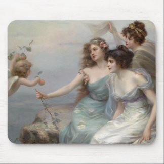 3 Ladies and Angel Mouse Mat