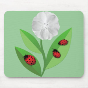 3 Ladybugs Mouse Mat
