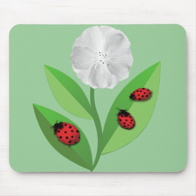 3 Ladybugs Mouse Mat (Front)