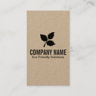 3 Leaf   Eco Friendly 2 Business Card