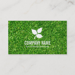 3 Leaf Eco Friendly grass Business Card