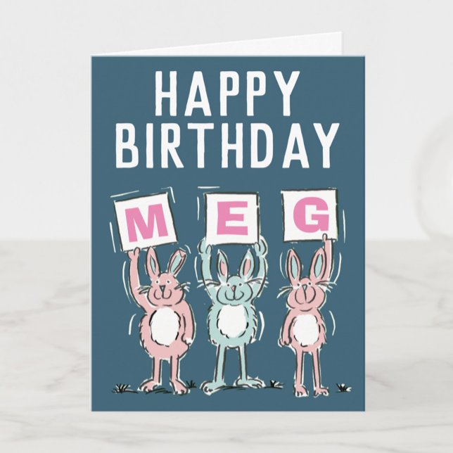 3 Letter Name Happy Birthday Card (Creator Uploaded)