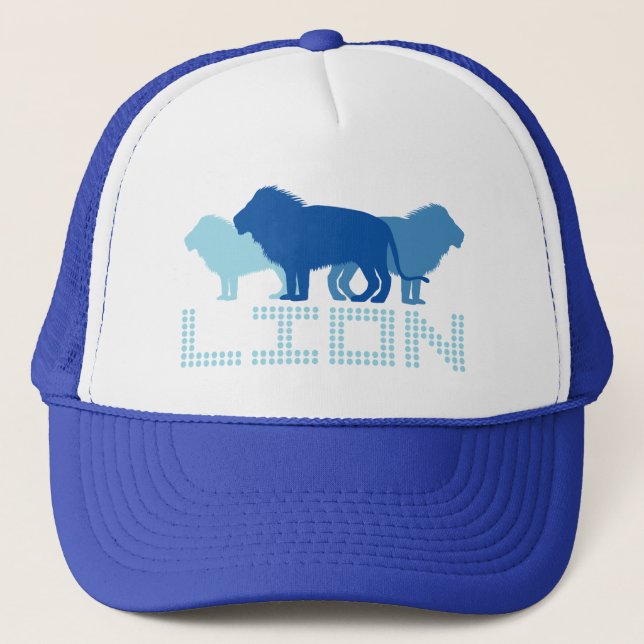 3 Lions (Blue) Trucker Hat (Front)