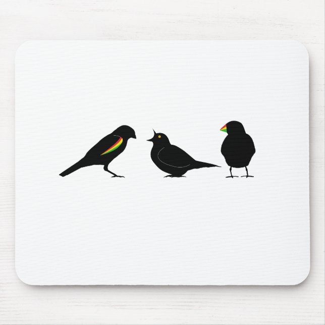 3 little birds by erndub mouse mat (Front)