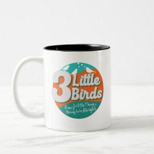 3 Little Birds Reggae Music  Two-Tone Coffee Mug