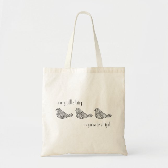 3 Little Birds Tote Bag (Front)