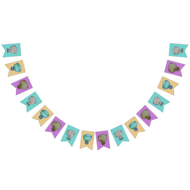 3 Little Monsters Bunting (All)