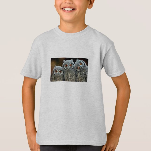 3 Little Owls T-Shirt (Front)