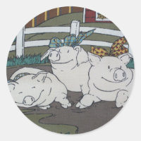 3 little pigs sticker