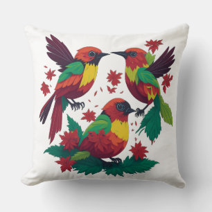 3 Little Reggae Birds Cushion