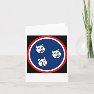 3 Little Tn Pigs Funny Bbq Card