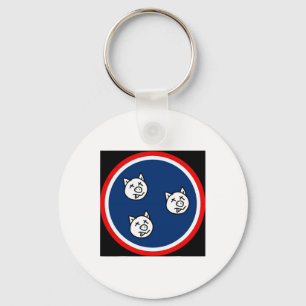 3 Little Tn Pigs Funny Bbq Key Ring