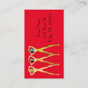 3 long-legged Ladies Standing Thunder_Cove Business Card