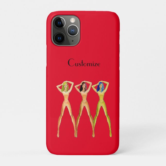 3 long-legged Ladies Standing Thunder_Cove  Case-Mate iPhone Case (Back)