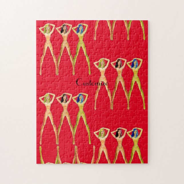 3 long-legged Ladies Standing Thunder_Cove Jigsaw Puzzle (Vertical)