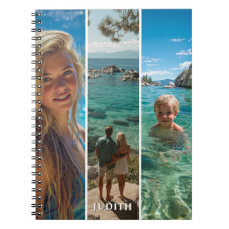 3 Long Vertical Strip Boho Photo Notebook