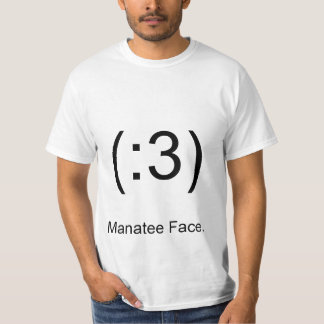 (:3), Manatee Face. T-Shirt
