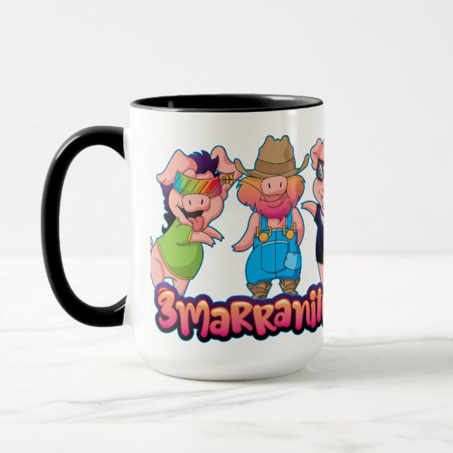3 Maranitos (Southern Piglets) Mug (Left)