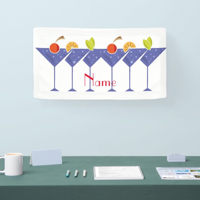 3 Martini Cocktails Thunder_Cove  Banner (Tradeshow)