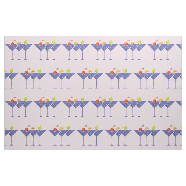 3 Martini Cocktails Thunder_Cove Fabric (Fat Quarter)