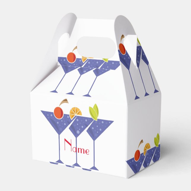 3 Martini Cocktails Thunder_Cove  Favour Box (Front Side)