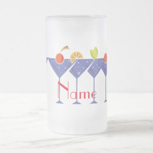 3 Martini Cocktails Thunder_Cove Frosted Glass Beer Mug